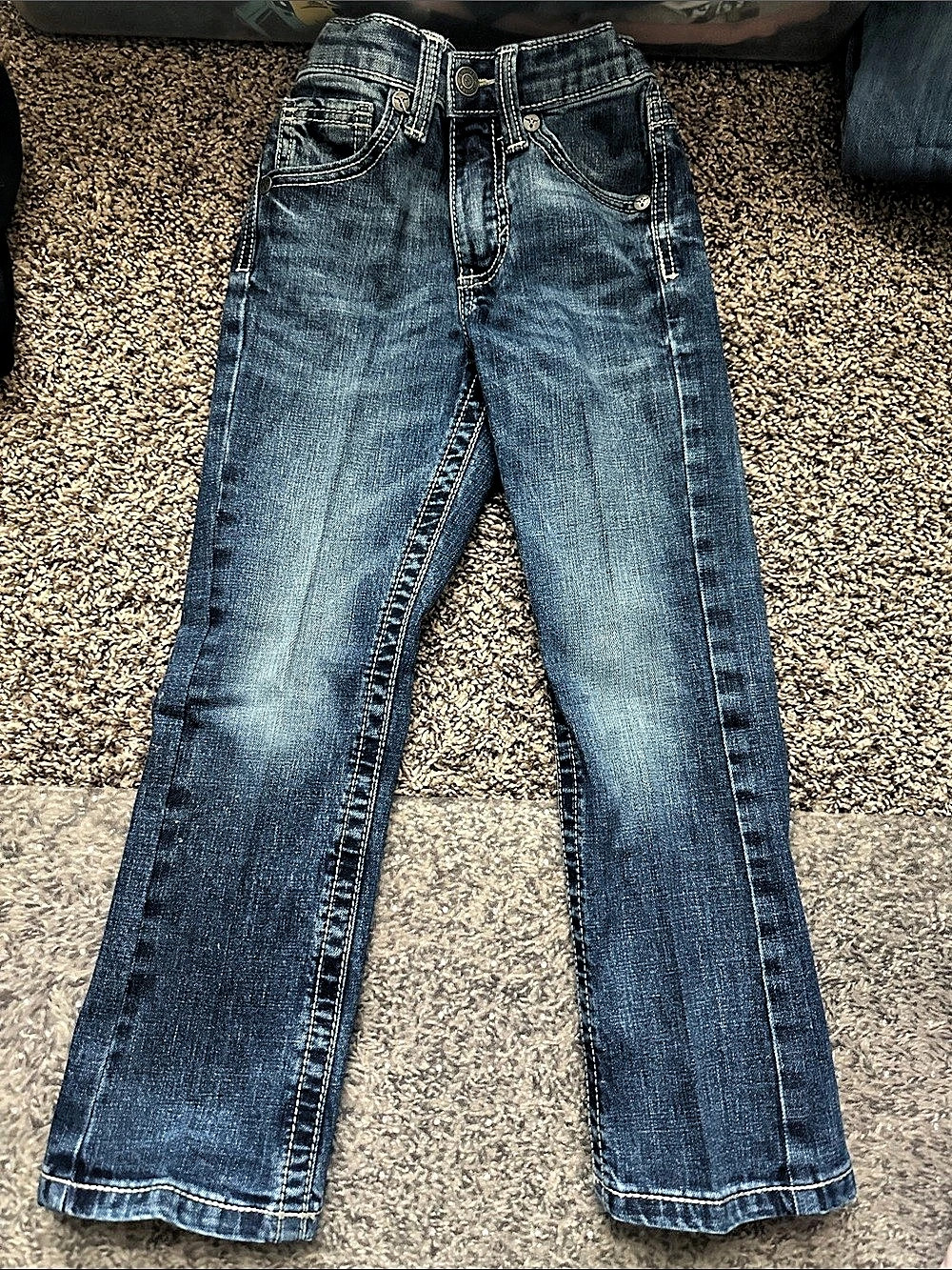 Wrangler 20X Boys Size 6 slim Blue Bootcut Jeans